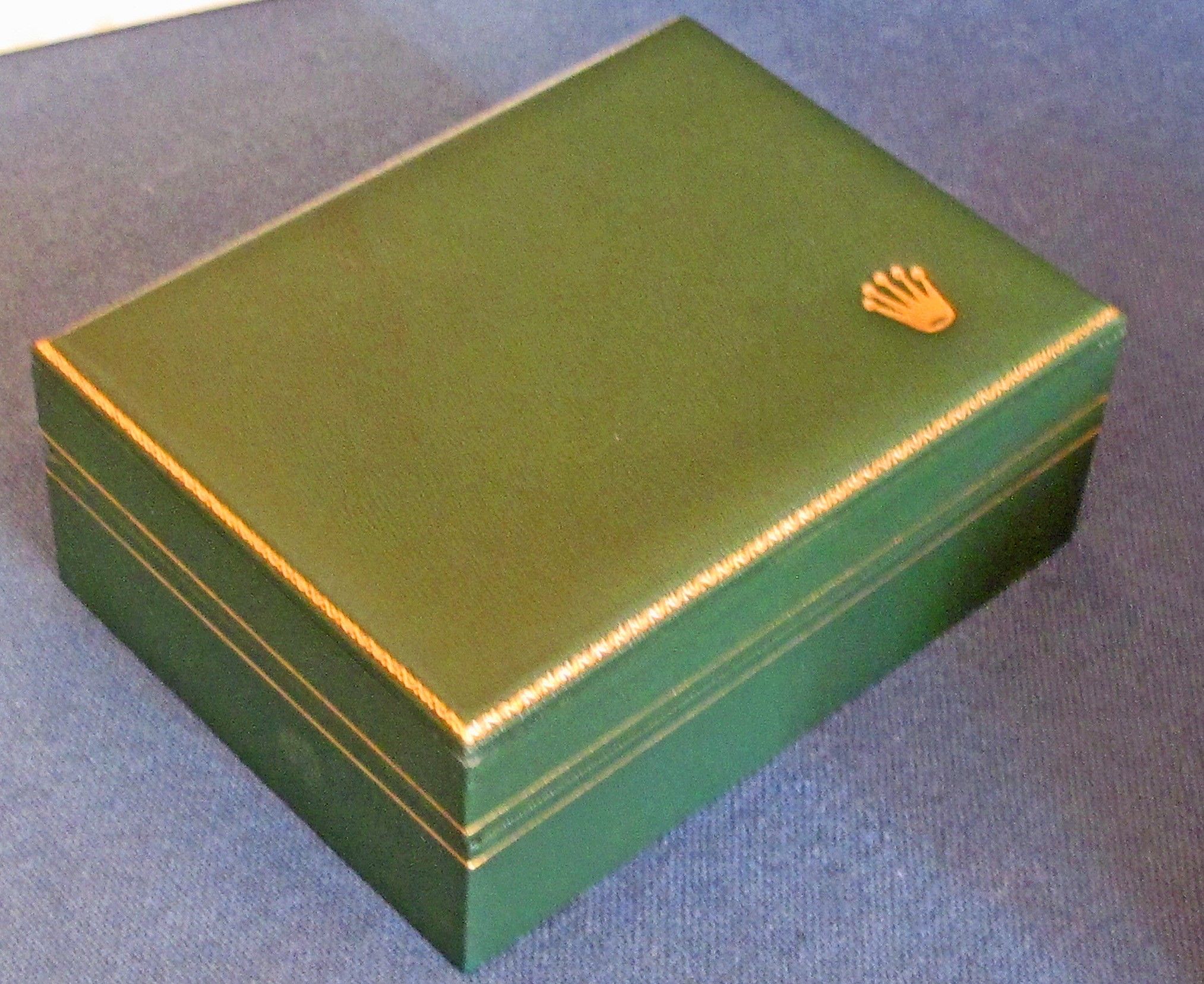 Rolex Watch Box  Vintage Box Men Green with dark green stitching 68.0 –  Debonar Watches Sp. z o.o