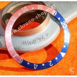 Rolex GMT Master watch Faded PEPSI Blue & Pink Red color S/S 16700, 16710, 16760 Bezel 24H Insert Part