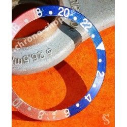 Rolex GMT Master watch Faded PEPSI Blue & Pink Red color S/S 16700, 16710, 16760 Bezel 24H Insert Part