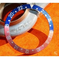 Rolex GMT Master watch Faded PEPSI Blue & Pink Red color S/S 16700, 16710, 16760 Bezel 24H Insert Part
