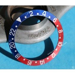 ROLEX AUTHENTIQUE GMT MASTER INSERT GRADUE 24H DE LUNETTE 1675, 16750 COULEUR PEPSI Neuf