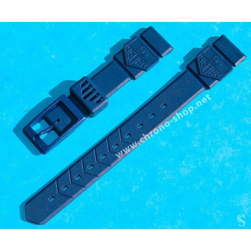 ORIGINAL TAG HEUER WATCH BLACK PLASTIC 18MM FORMULA 1 F1 WATCH BRACELET STRAP REF BS0081