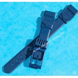 ORIGINAL TAG HEUER WATCH BLACK PLASTIC 18MM FORMULA 1 F1 WATCH BRACELET STRAP REF BS0081