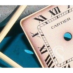 Cartier Cadran Santos Galbé 14.54mm Beige avec patine Chiffres Romains de Montre ref MX006JVX 9133 14311