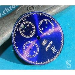 HUBLOT Rare Cadran Bleu profond montres MDM Geneve Chronograph Date Quartz ref 1621.1