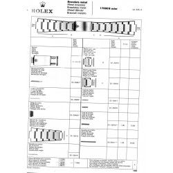 ROLEX ACCESSOIRE BRACELET BRIN,PARTIE DE MAILLONS MONTRES ROLEX OYSTERQUARTZ ref 17000B ACIER FINITION SATINÉE