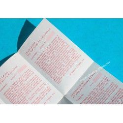 TUDOR AUTHENTIQUE & RARE 80's VINTAGE GARANTIE TRANSLATION PAPIER CERTIFICAT VIERGE DE MONTRES