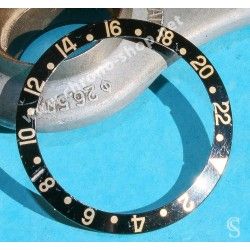 Rolex Tutone Black & 18k Gold Rolex GMT Master 2 Watch 16718, 16713 Watch Bezel Graduated 24H Insert Part