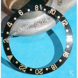 Rolex Tutone Black & 18k Gold Rolex GMT Master 2 Watch 16718, 16713 Watch Bezel Graduated 24H Insert Part