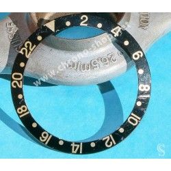 Rolex Tutone Black & 18k Gold Rolex GMT Master 2 Watch 16718, 16713 Watch Bezel Graduated 24H Insert Part