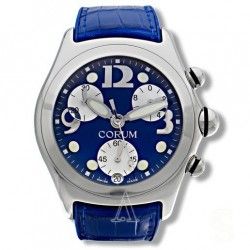 Corum authentique Accessoire Cadran Bleu montres Chronographe Bubble XL ref 396-250-20-0F03FB30R