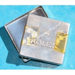 Rolex Vintage 50's Aluminum Watch Parts Tin Box tools Display Container hands, dials, insert, bezel, watchmaker horology spares