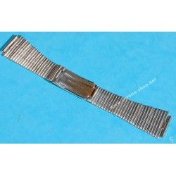 Vintage & ultra RARE 70's Bracelet Montres NOS 20mm Acier FAVRE LEUBA, SEA RAIDER, Heuer Monaco, Silverstone