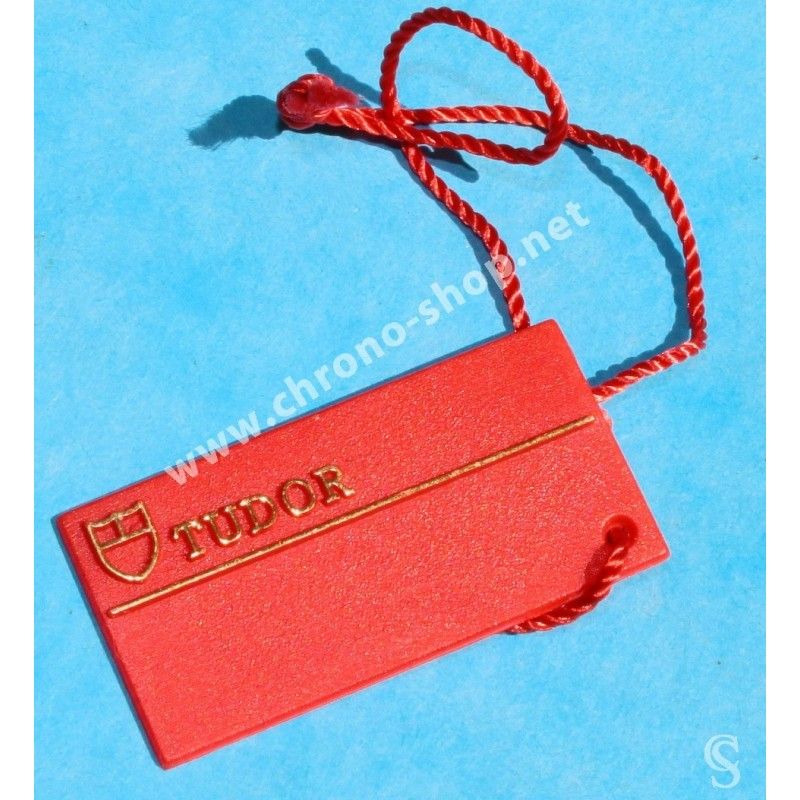 TUDOR Vintage 1970-80 's Watch Vintage Plastic Collectible Red Hang Tag for sale