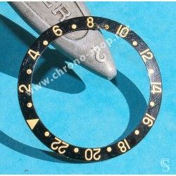 Rolex Tutone Black & 18k Gold Rolex GMT Master 2 Watch 16718, 16713 Watch Bezel Graduated 24H Insert Part