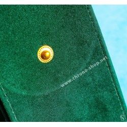 Rolex Original green suede velvet pouch traveler's service holder case watches Submariner, Gmt, Daytona, Explorer, Air King