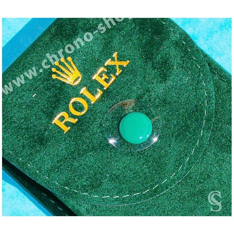 Rolex Original green suede velvet pouch traveler's service holder case watches Submariner, Gmt, Daytona, Explorer, Air King