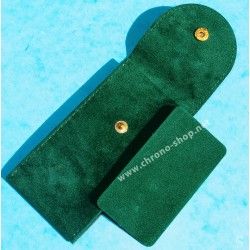 Rolex Original green suede velvet pouch traveler's service holder case watches Submariner, Gmt, Daytona, Explorer, Air King