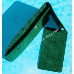 Rolex Original green suede velvet pouch traveler's service holder case watches Submariner, Gmt, Daytona, Explorer, Air King