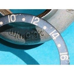 Rolex GMT Master All Black watch Grey color S/S 16700, 16710, 16760 Bezel 24H Insert Part FAT FONT SERIFS FADED