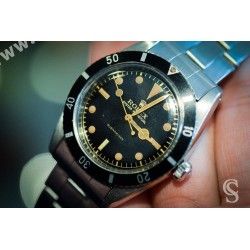 Rolex 1955 Vintage & Authentique & Rare Lunette Alloy, laiton acier Submariner 6205