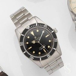 Rolex 1955 Vintage & Authentique & Rare Lunette Alloy, laiton acier Submariner 6205