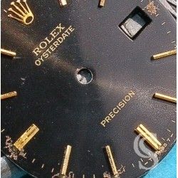 ROLEX VINTAGE RARE CADRAN NOIR MONTRES ROLEX OYSTERDATE PRÉCISION OYSTER Ø27mm