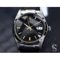 ROLEX VINTAGE RARE CADRAN NOIR MONTRES ROLEX OYSTERDATE PRÉCISION OYSTER Ø27mm