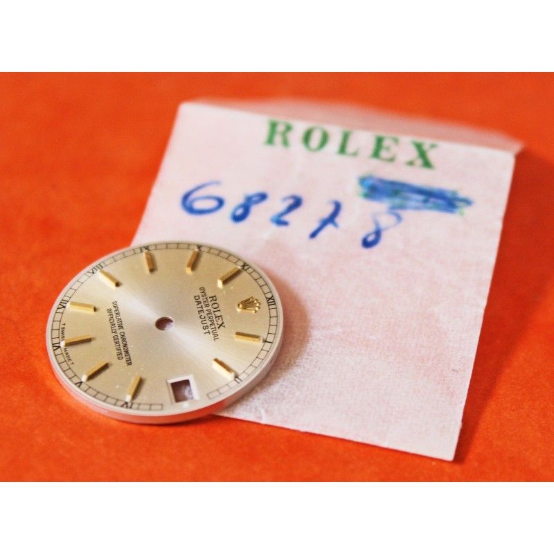 CADRAN ROLEX DATEJUST OR MEDIUM REF 68008 68278 6827/68273/68278/78273/178278