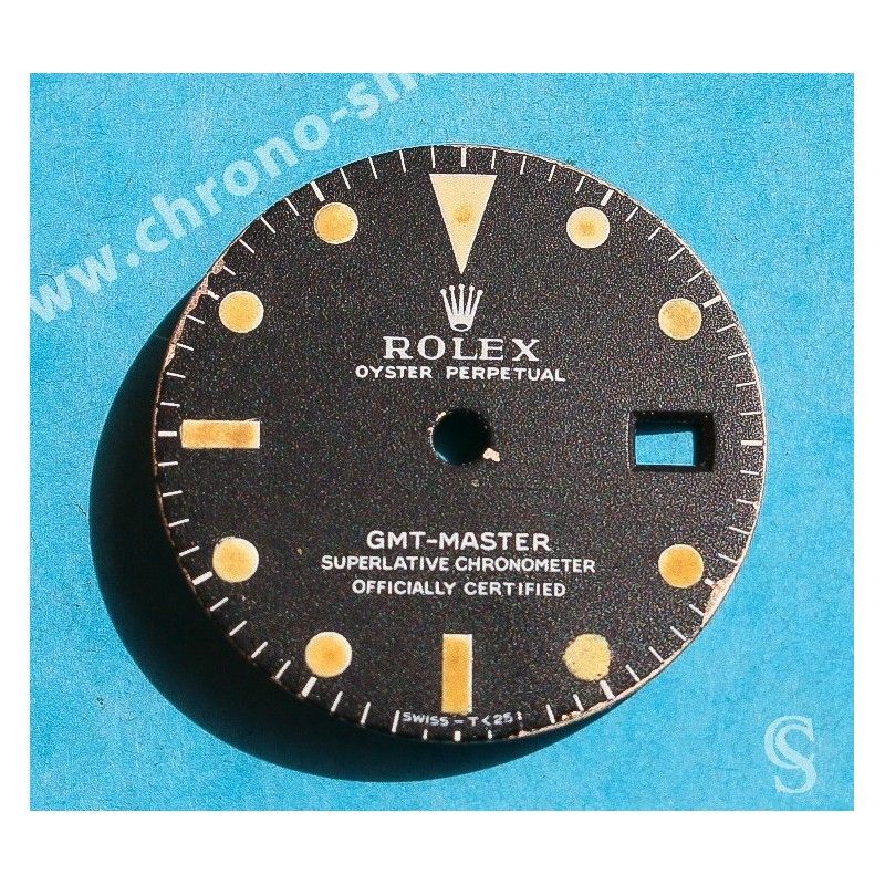 Rolex Rare Exotic Vintage 60's Watch Dial Long E Mark I GMT Master 1675 Tropical Long E Brown, Chocolate