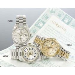 ROLEX MAILLON OR BLANC, OR GRIS MONTRE PRESIDENT DAYDATE BRACELET BLINDE OYSTER 16mm Ref 118209, 118239, 18049, 18039