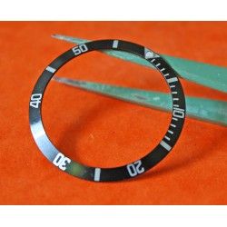 70's BLACK FAT FRONT ROLEX SUBMARINER BEZEL INSERT 5513 - 1680 - 5512 -1665 TRITIUM PEARL