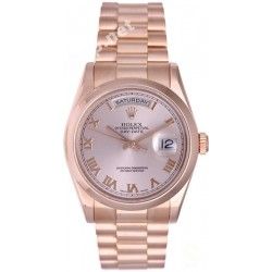 ROLEX MAILLON OR ROSE, EVEROSE MONTRES PRESIDENT DAYDATE BRACELET BLINDE OYSTER 16mm Ref 118235, 118205, 228235