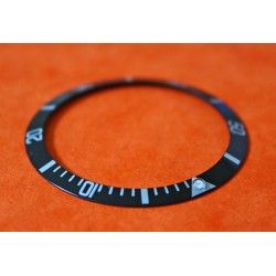 70's BLACK FAT FRONT ROLEX SUBMARINER BEZEL INSERT 5513 - 1680 - 5512 -1665 TRITIUM PEARL