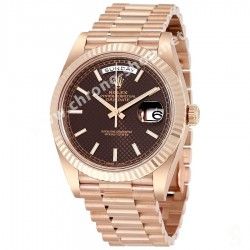 ROLEX MAILLON OR ROSE, EVEROSE MONTRES PRESIDENT DAYDATE BRACELET BLINDE OYSTER 16mm Ref 118235, 118205, 228235