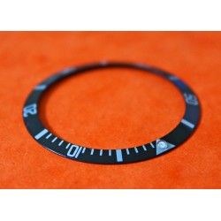 70's BLACK FAT FRONT ROLEX SUBMARINER BEZEL INSERT 5513 - 1680 - 5512 -1665 TRITIUM PEARL