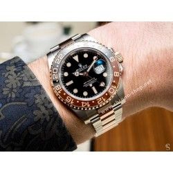 Rolex Original maillon or rose Everose acier,biton blindé 15mm Bracelet Yachtmaster 116621,GMT RootBeer 126711,Datejust 116201