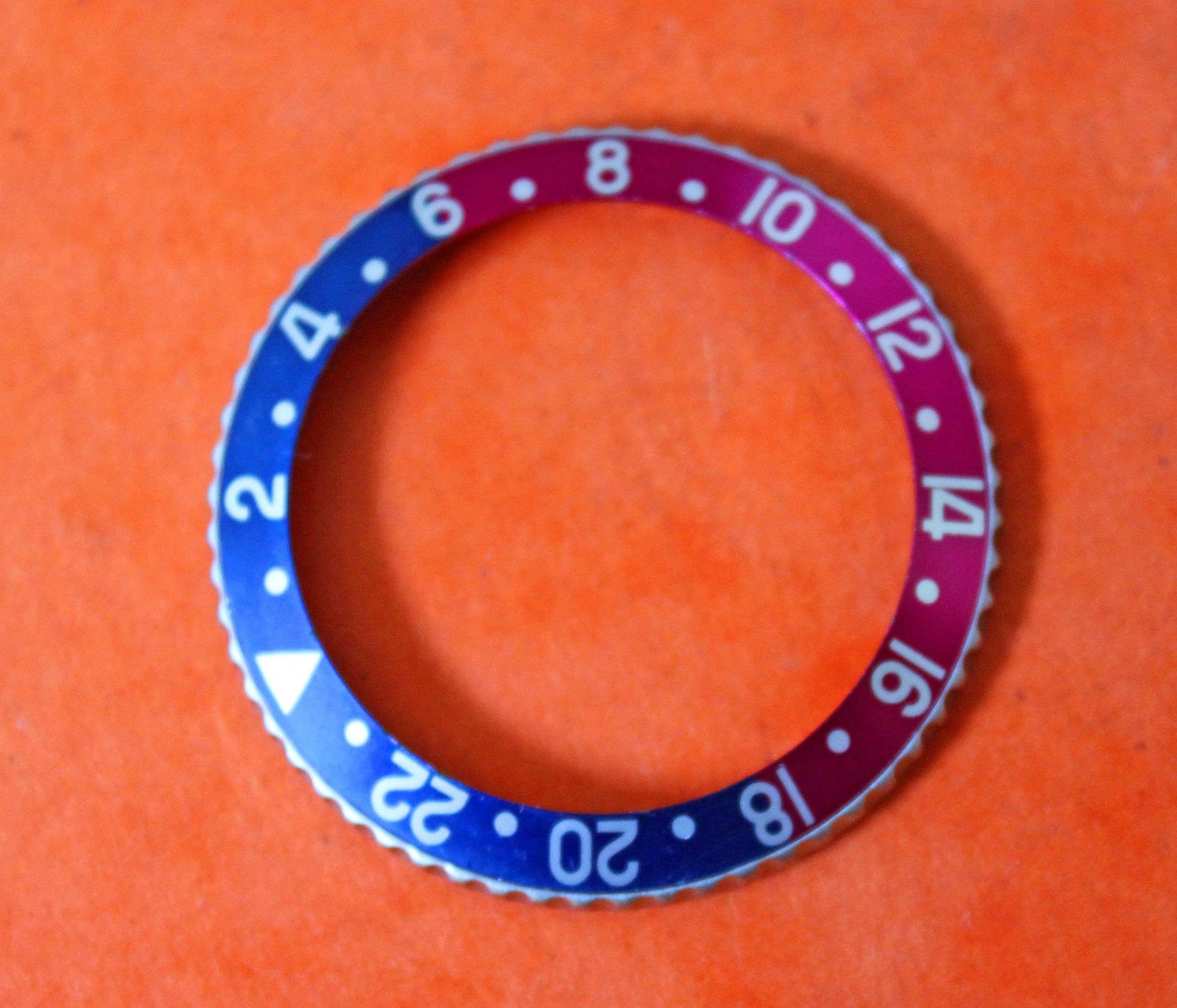 PRISTINE 1961 GMT 1675 BEZEL Cornino PCG Violet Rolex GMT Master Raspberry  Pepsi Blue \u0026 Red Bezel Watch Insert Part mark I
