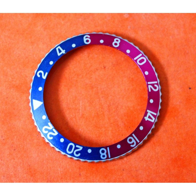 PRISTINE 1961 GMT 1675 BEZEL Cornino PCG Violet Rolex GMT Master  Raspberry Pepsi Blue & Red Bezel Watch Insert Part mark I