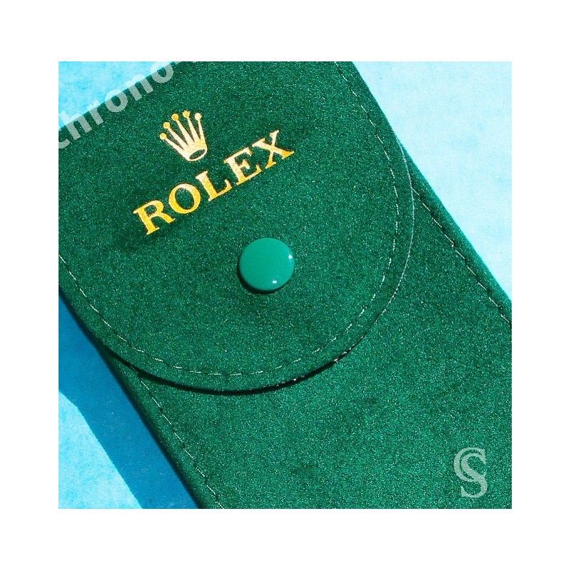 Rolex Original green suede velvet pouch traveler's service holder case watches Submariner, Gmt, Daytona, Explorer, Air King