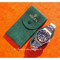 Rolex Original green suede velvet pouch traveler's service holder case watches Submariner, Gmt, Daytona, Explorer, Air King