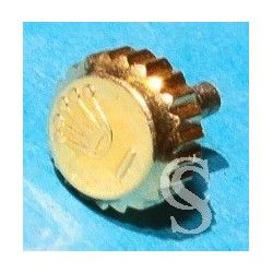 Rolex Rare & GENUINE Ø5.30mm Mint Ladies CROWN & TUBE 24-480-8 MONOBLOC 18K YELLOW GOLD TWINLOCK