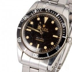 Rolex Rare pièce détachée horlogerie insert bezel insert LONG FIVE Montres Vintages Submariner 5510,5508,5512,5513 Perle tritium