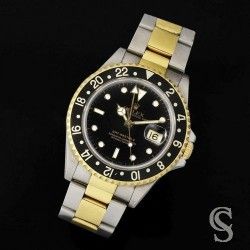 ROLEX YELLOW TONS ORIGINAL 16753, 16700, 16718, 16713 TRITIUM GOLD HANDSET GMT MASTER WATCH Cal 3075, 3175