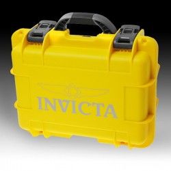 New Big Invicta Rapid Collector 8 Slot Yellow Collector Tool Watch Box Case