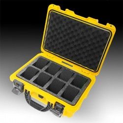 New Big Invicta Rapid Collector 8 Slot Yellow Collector Tool Watch Box Case