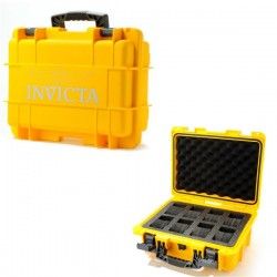 New Big Invicta Rapid Collector 8 Slot Yellow Collector Tool Watch Box Case