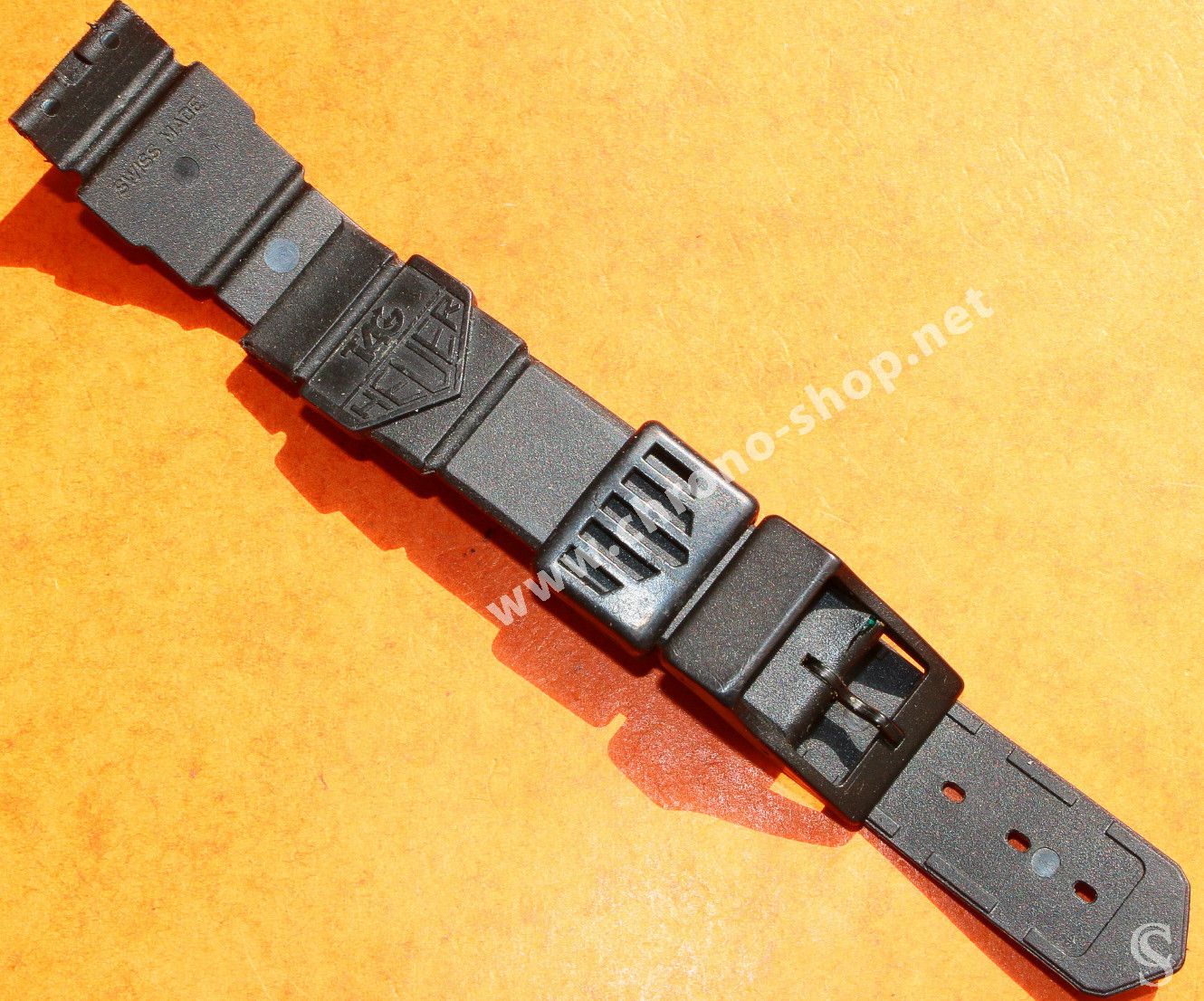 Écrin Vintage Authentique TAG Heuer Pour Montre - Cuir Noir Et Bois - Occasion (pre-owned)