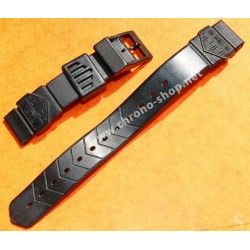 ORIGINAL TAG HEUER WATCH BLACK PLASTIC 18MM FORMULA 1 F1 WATCH BRACELET STRAP REF BS0081