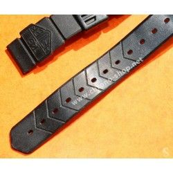 ORIGINAL TAG HEUER WATCH BLACK PLASTIC 18MM FORMULA 1 F1 WATCH BRACELET STRAP REF BS0081